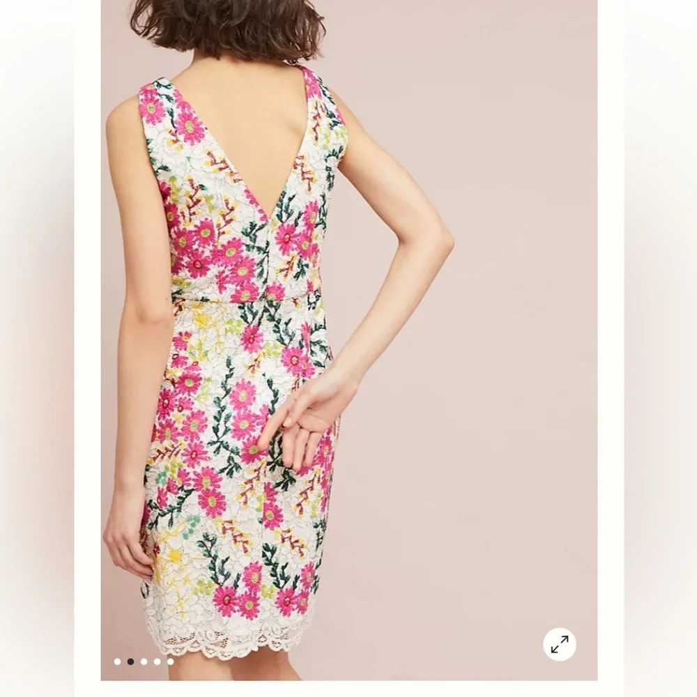 Anthropologie - Moulinette Soeurs - Taylor Floral-Print Lace Dress - Size 10 - Picture 2 of 11